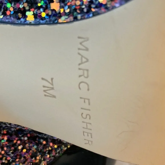 Marc Fisher Multicolor Glitter Heeled Boots - Picture 5 of 6